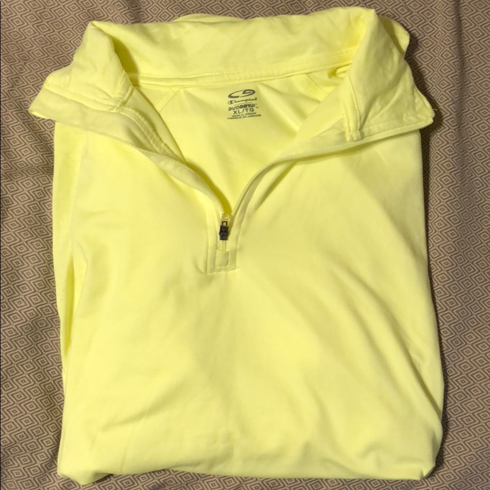 Bright Yellow Champion Lightweight Pullover